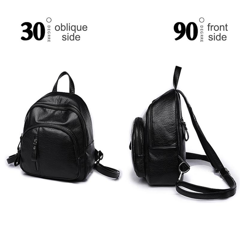 Anti-Theft Soft Pu Leather Backpack Women Vintage Shoulder Bag Ladies Mini Travel Backpack School Bags Girls