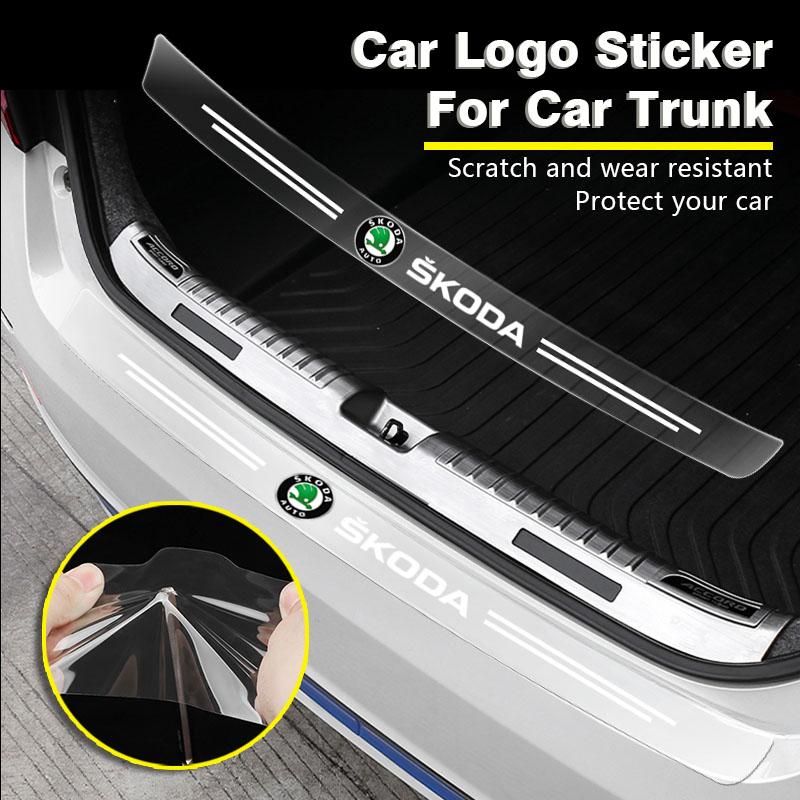 Прозрачная защитная наклейка для значка багажника автомобиля для Skoda Octavia Fabia a7 Kamiq Kapoq Kodiaq Rapid SCALA Superb Yeti Derivati