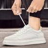 Men's shoes thick baseplate shoes men's breathable hole shoes loose handmade retro little white shoes men's foreign trade sports casual shoes