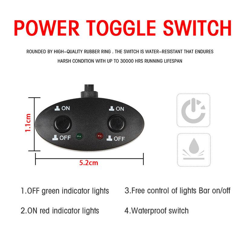 Firedrake For 2 lamp Car Wiring Harness Kit Indoor Switch Working Light Drive Motion Light Relay Cable Wire 480W 12V 3m Wire Kit