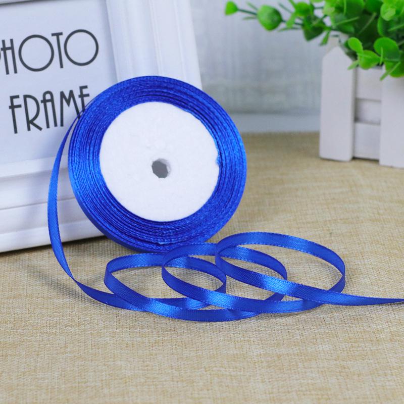 0.6см Белая атласная лента с розой для DIY украшения торта