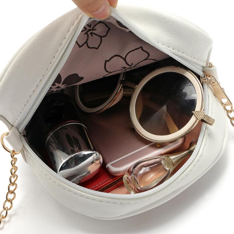 2024 Summer Women's Small Round Shoulder Bag Sweet Ladies Casual Circular Messenger Bags for Women Crossbody Bag