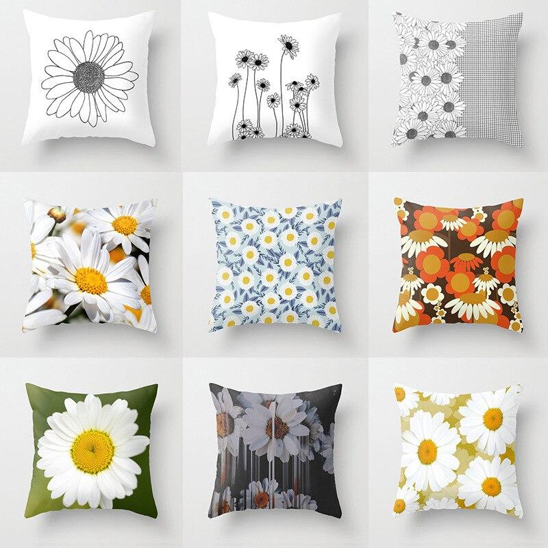 Daisy Cushion Cover Car Decoration Sofa Pillow Cover Home Goods Pillow Cover Pillow Cover Pillow Cover Hot Sale