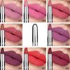 Silver Tube Matte Velvet Lipstick Waterproof and Sweat-proof Not Easy To Stick Cup Not Easy To Fade Lipstick