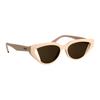 Fendi Cat Eye Sunglasses With Logo Temples Unisex sunglasses Beige FE40009I57J