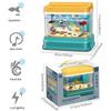 Aquarium Fishing Toy For Kids, Baby Aquarium Toy With Light & Music, Artificial Fish Tank With 2 Magnetic Fish, Electric Tank Toy