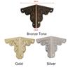 Furniture Hardware Metal Carved Vintage Box Decor Antique Bronze Corner Brackets Corner Protector