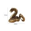 Copper Solid Brass Snake Figurines Antique Snake Statue Small Dragon Ornament  Home Office Decor