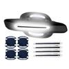 8pcs3D CarReflective Sticker Tape Reflector Fender Warning Bumper Strip Door Handle Bowl Cover Car Exterior Accessories Set