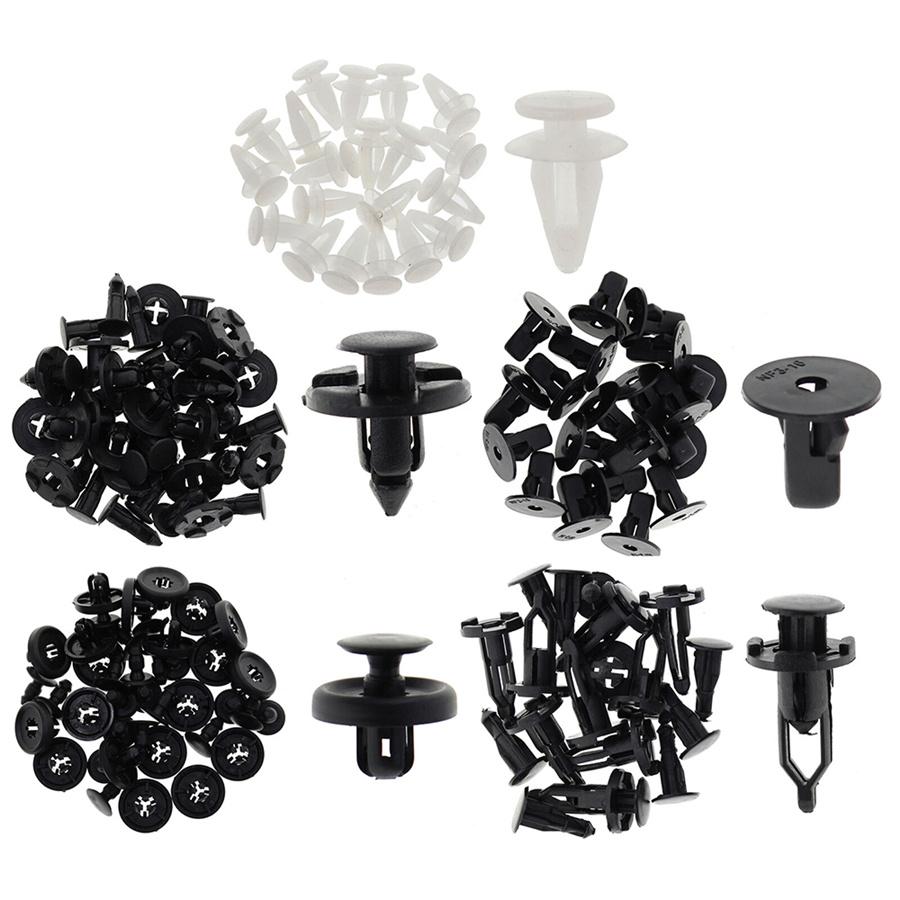 For Toyota Lexus 100 Pcs Panel Bumper Fender Push Rivets Fastener Clips Plastic