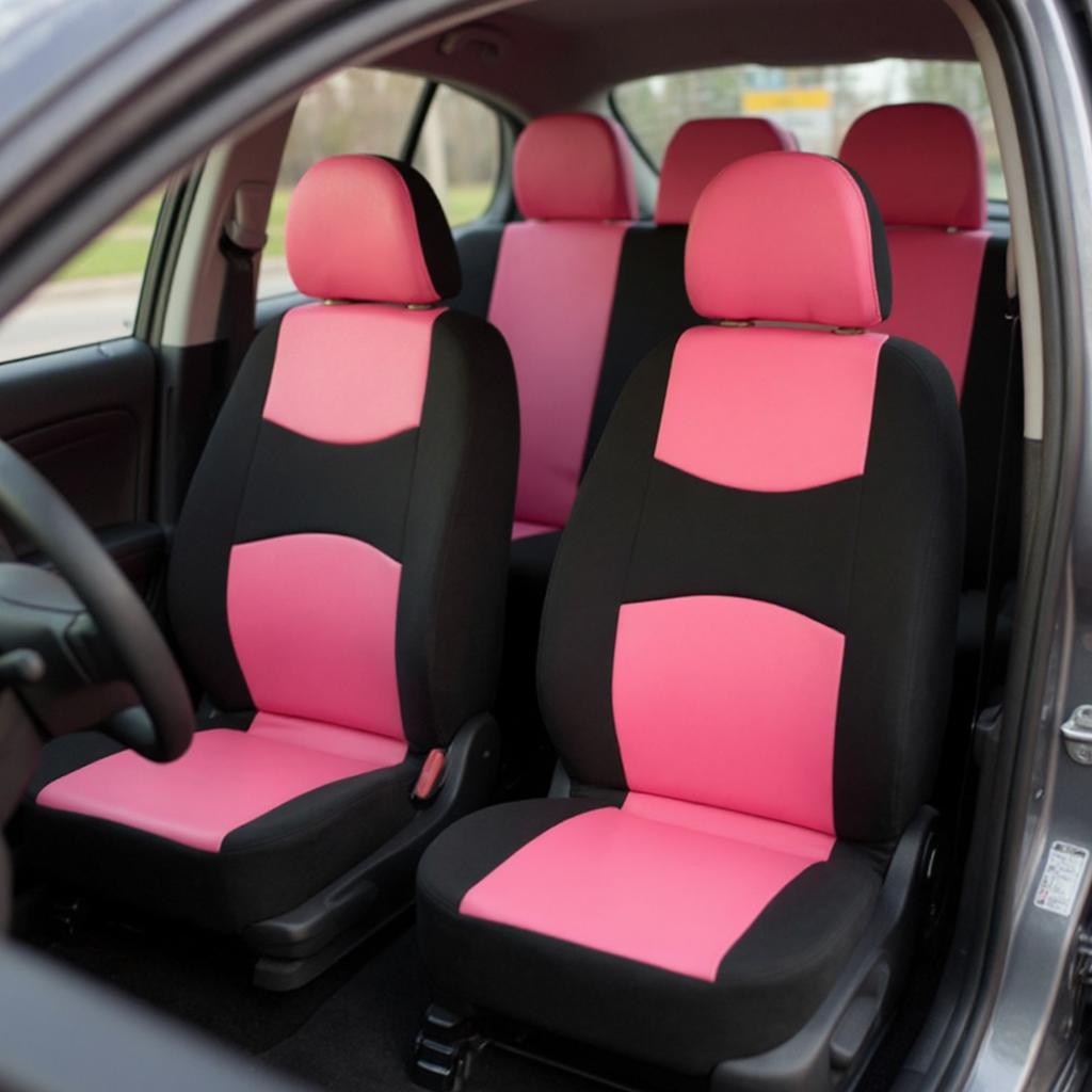 Универсальный плоский тканевый чехол на сиденье автомобиля, комплект для автомобилей, грузовиков, внедорожников, - полный комплект