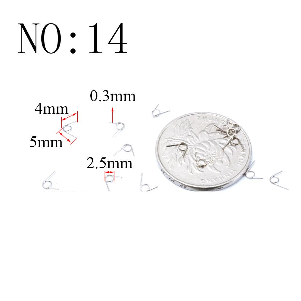 20PCS Wire Diameter 0.3mm Micro Mini 304 Stainless Stee Torsion Spring For Jewelry