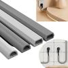 Trapezoid Floor Cord Cover Self-Adhesive Power Cable Protector Electric Wire Slot  Home Outdoor