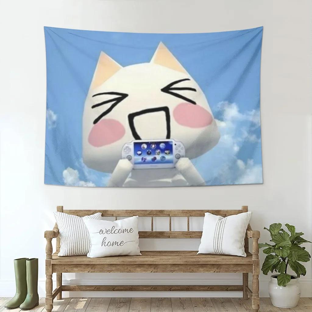 Inoue Toro Cute Cat Tapestry Room Decoration Home Decor Bedroom Wall Hanging Fabric