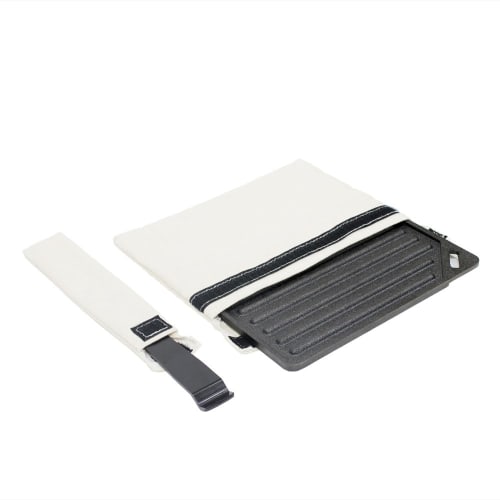 Tentmark Design Manly Grill Plate, Iron Plate, Suitable for Bonfires and Open Fires, Outdoor Camping, BBQ, Body and Grip Set, Includes Storage Bag