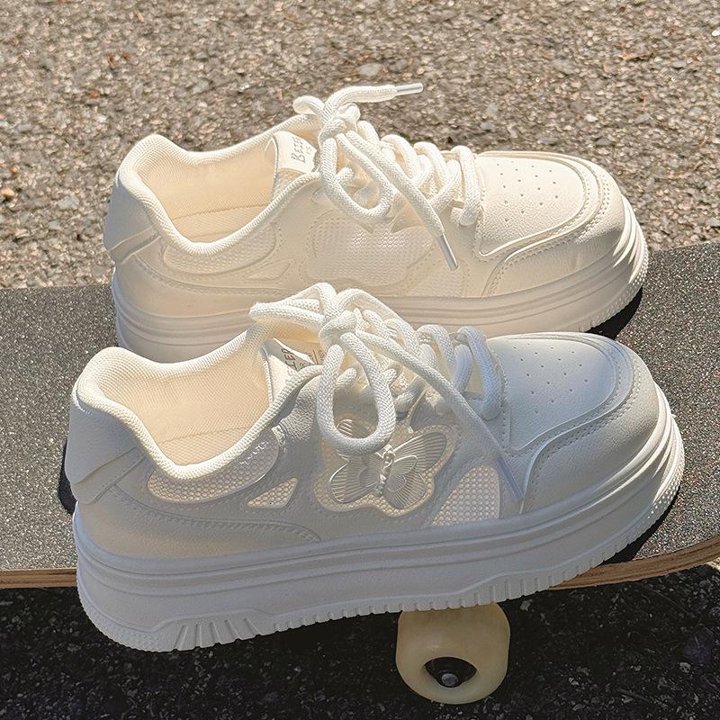 Little white shoes women's 2025 spring and autumn new Korean version of fashion women's summer breathable mesh sneakers dad shoes trend