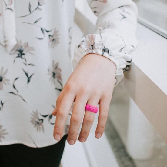 Женщины Мужчины Гибкое Силиконовое Обручальное Кольцо Спорт На Открытом Воздухе Тренажерный Зал Мода Подарок