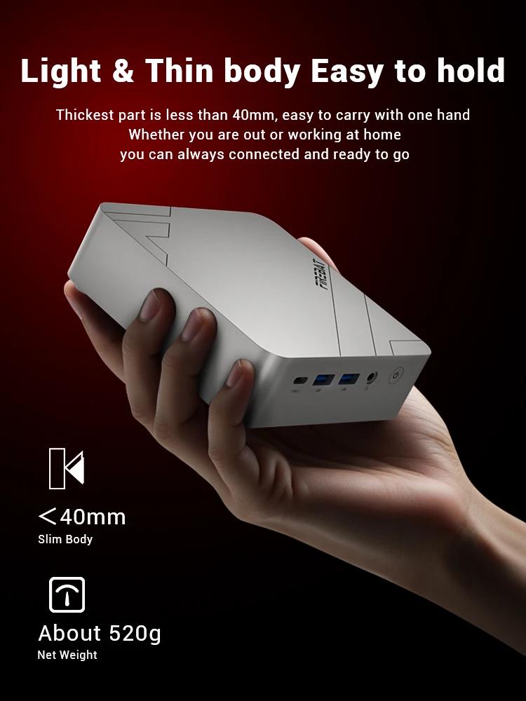 FIREBAT F1 P Мини-ПК AMD Ryzen 7 H 255 16 ГБ+512 ГБ/24 ГБ+1 ТБ SSD Win11 Pro Wi-Fi 6 BT5.2 USB4.0 Игровой Мини-Компьютер