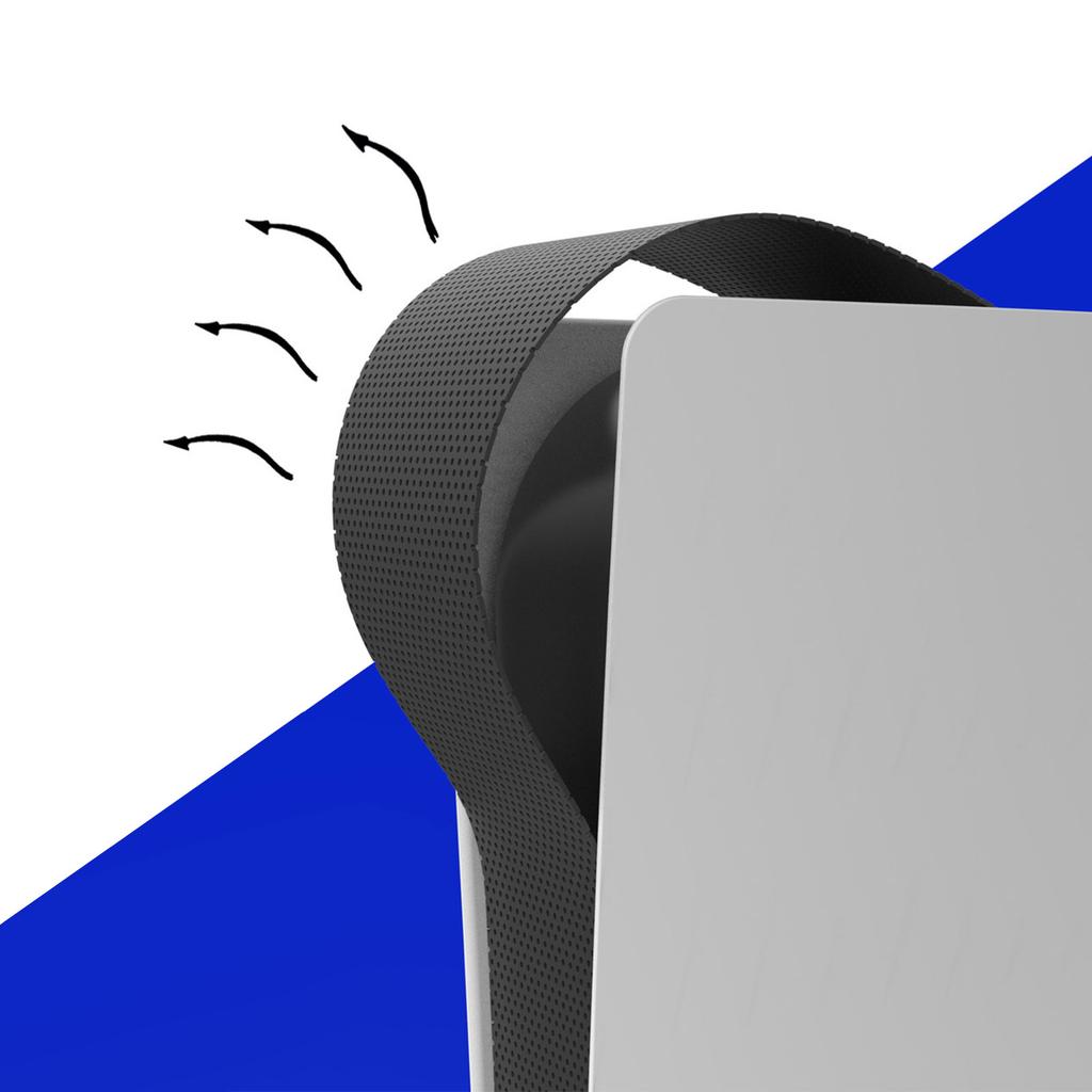 Пылезащитная накладка на среднюю полосу корпуса игровой консоли, гибкая сетка, защитная сетка, подходит для PS5, пыленепроницаемая накладка-скин, барьерная крышка для радиатора