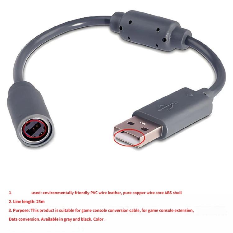 ПВХ USB-кабель с отсоединяемым разъемом для проводного игрового контроллера, USB-кабель, игровые аксессуары