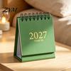 2027 2028 Monthly Desk Calendar 2027-2028 Mini Standing Flip Calendar, 18 Month Desktop Planner from Jan. Durable Coil Bound to Jun. 2028, Pocket Size