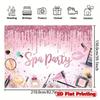 2D Watercolor Nail Polish Perfume Lip Print Spa Party Photography Backdrop Decor