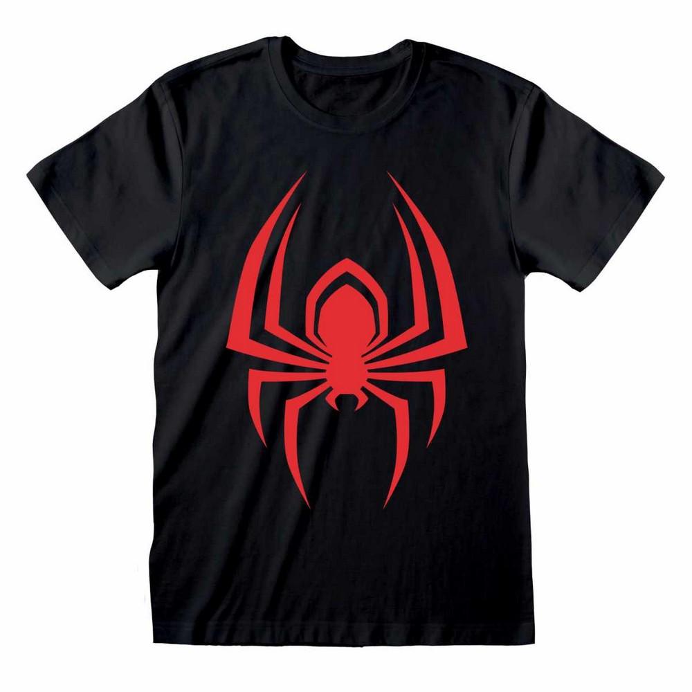Spider-Man Unisex Adult Hanging Spider Logo T-Shirt
