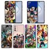 My Hero Academia Anime Samsung Galaxy A91 A73 A72 A71 A53 A52 A7 M62 M22 M30s M31s M33 M52 F23 F41 F42 5G 4G Black Phone Case