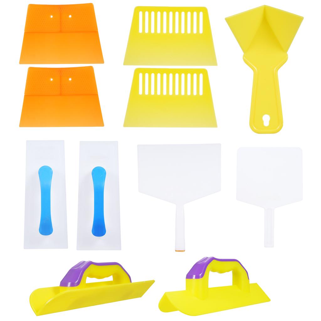 Набор инструментов для углов гипсокартона, 11 шт., шпатель для внутренних и внешних углов, пластиковый скребок для углов гипсокартона