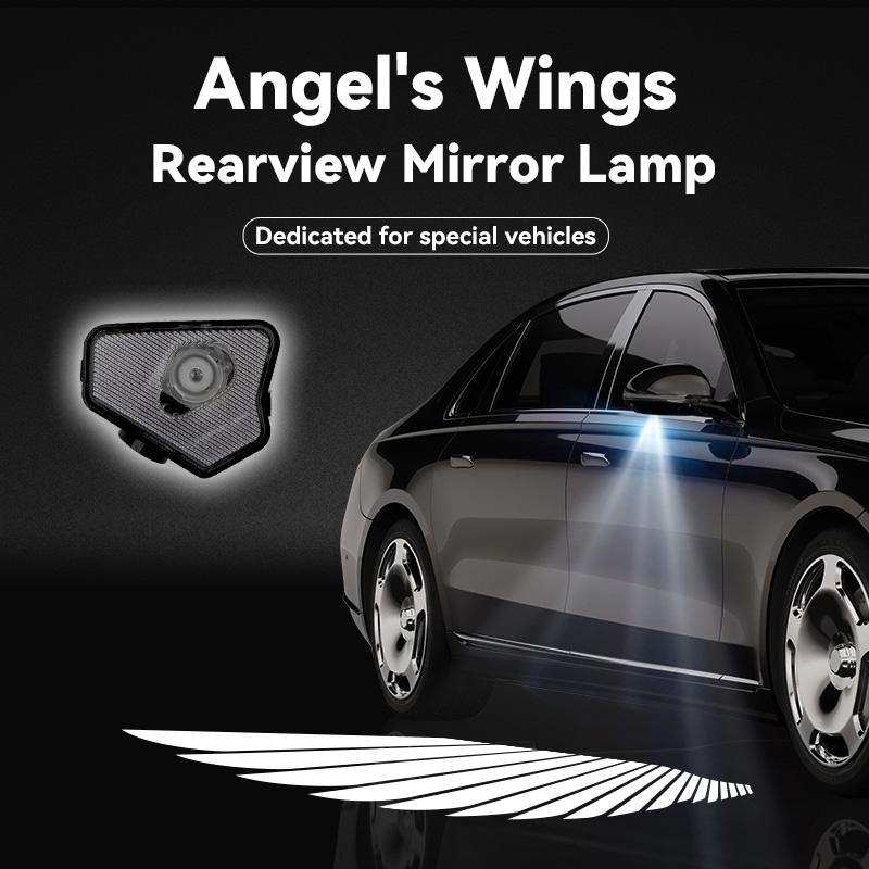 2pcs Car Rearview Mirror Light For Benz A C E S W246 W176 W212 SC/W204 W221 W219 W209 C117 X156 Laser Ghost Projection LED Lamp