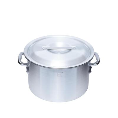 Алюминиевая кастрюля Thunder Group Half Body с газовой крышкой ALHZND030, только кастрюля, 30 см, 14 л, со шкалой, в комплекте, для использования, двуручная