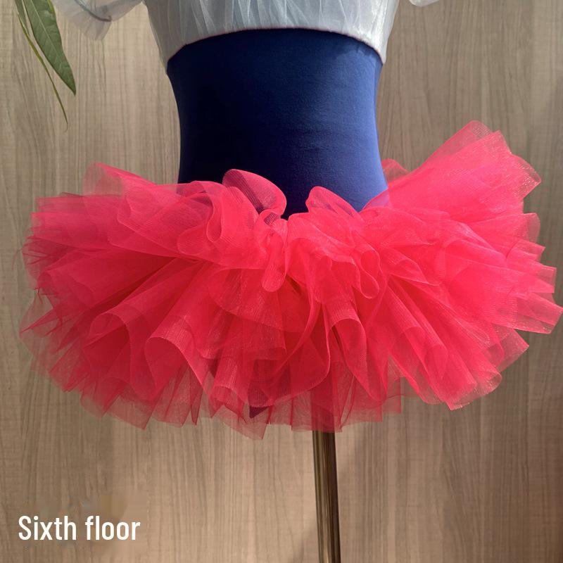 Детская юбка для танцев из шести слоев - мягкая фатиновая пачка принцессы