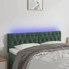 VidaXL LED Headboard Bedroom Furniture Double Bed Accessory Head of Bed Frame Interior Dark Green 3122005