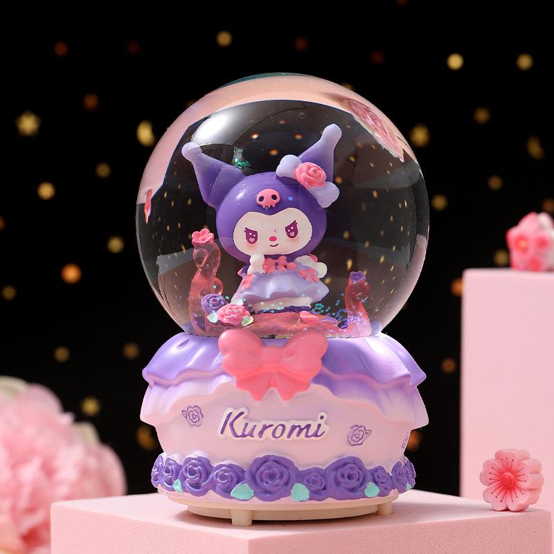 Dreamy Unicorn Crystal Ball Luminous Music Box - Snowflake Gift for Best Friend, Creative Qixi Present