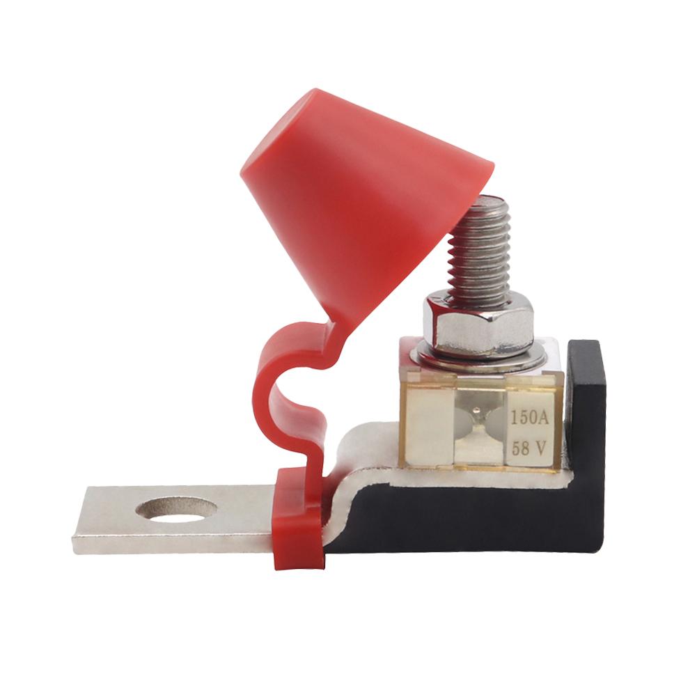 M8 Marine Rated Battery Fuse 30A-300A Marine Battery Terminal Holder with 58V Ring Fuse for Boat Truck for RV Cruise Ship Crane