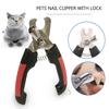 Professional Pet Dog Nail Clipper with Lock Grooming Scissors Clippers for Animals Cats