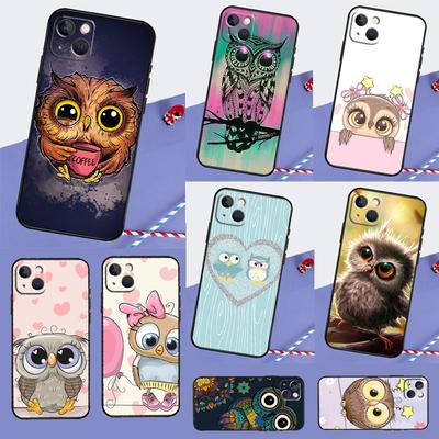 Милый мультяшный чехол-сова для iPhone 16 Pro Max 13 12 Mini 11 14 Pro Max XR 16 Plus 16e 15 Pro Задняя крышка