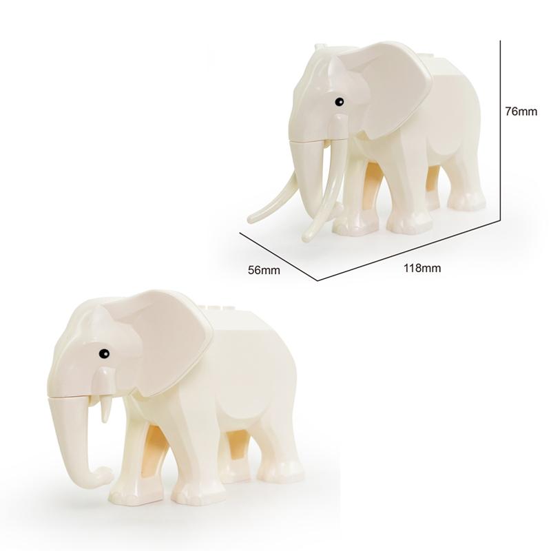 MOC Ферма Зоопарк Животные Строительные блоки Крокодил Акула Дельфин Шимпанзе Корова Леопард Развивающая игра Аксессуары Кирпичики Детские игрушки