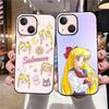 Чехол B-11 Sailor Moon Black для Redmi 10A 10C 12C 13C 9A 9C 9T A3X Note 10 9 9S 10S iPhone 11 12 13 14 15 16 X XS Pro Max Mini 7 8 Plus XR