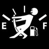 Funny Auto Fuel Tank Sticker Motorcycle Car Stickers High Gas Consumption Decal Fuel Gage Empty Stickers Car Styling Vinyl Decal