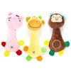 Dingdongpet Pet Jungle Doll Toy 3-piece Set, Pig, Cow, Monkey, 1 Set