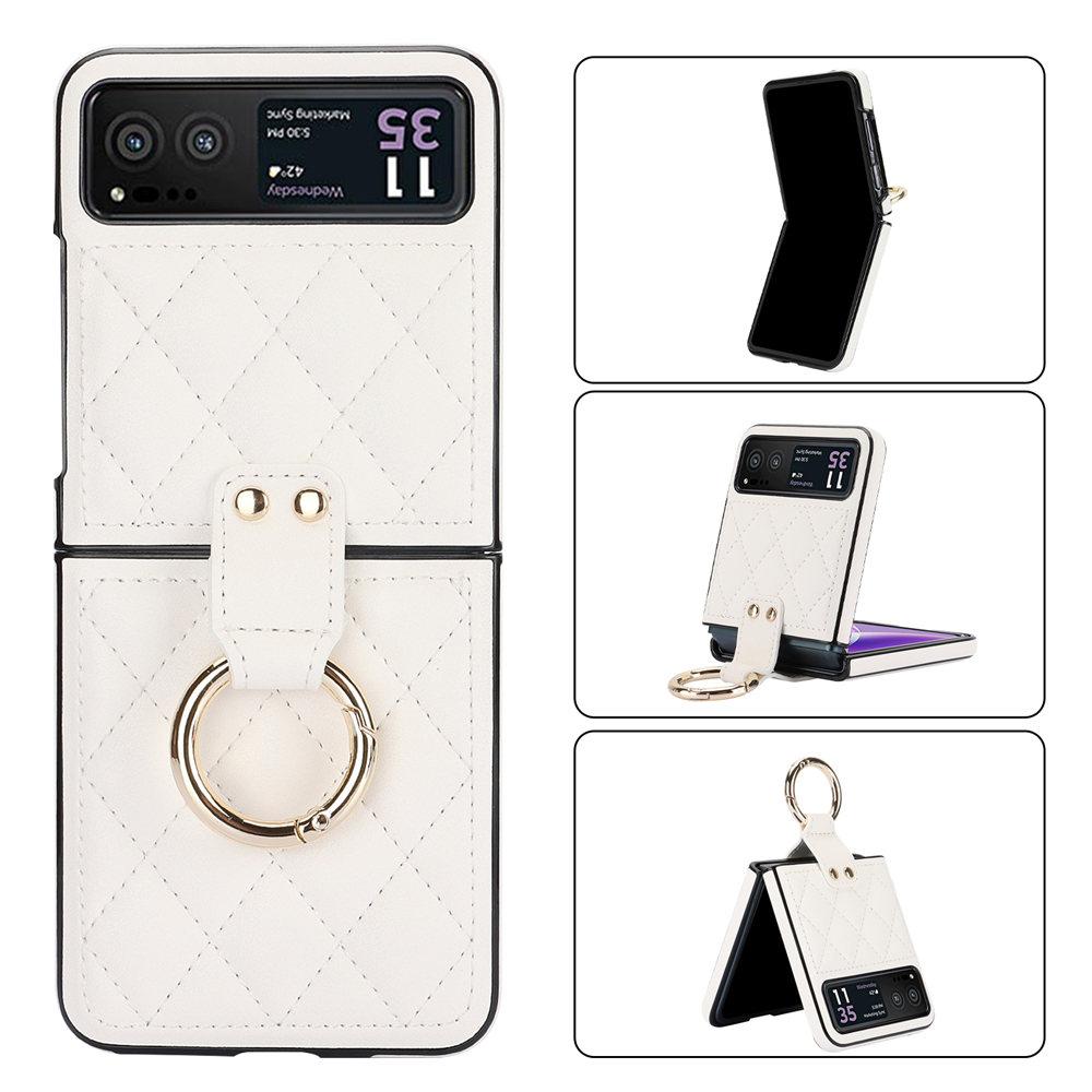 Модный кожаный чехол-кольцо с леопардовым принтом для Motorola MOTO Razr 40 Ultra Razr40 Тонкий чехол Fundas