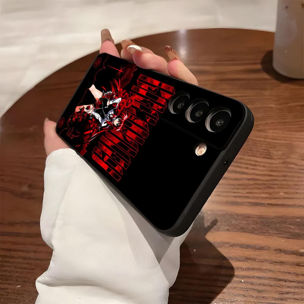 Чехол для телефона DXD Rias G-Gremory для Samsung S26 S25 S24 FE S23 S22 S21 Plus S20 Ultra Note20Ultra Черный Мягкий