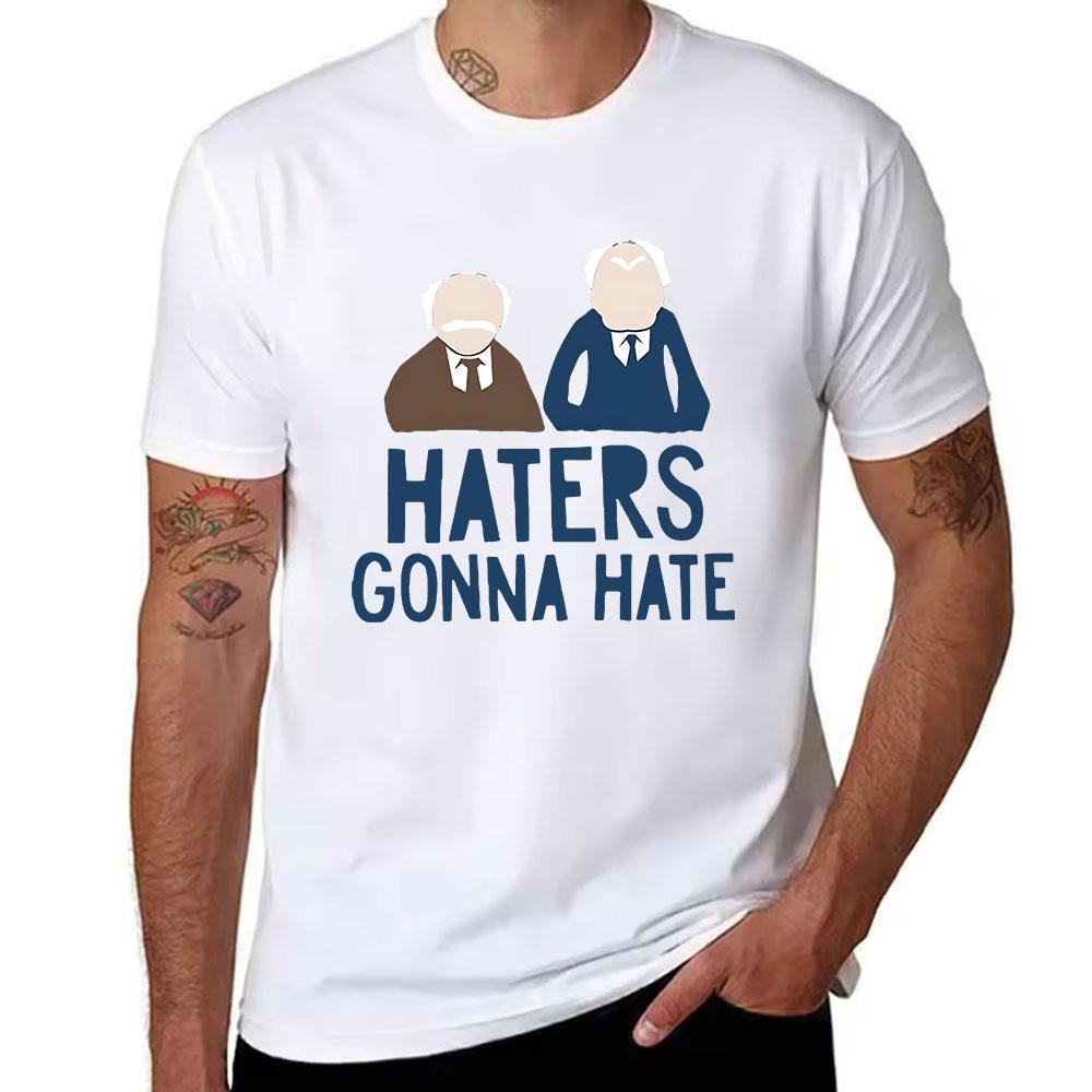 Unisexs Cotton Short Sleeve Tshirt Haters Gonna Hate Print Casual Crew Neck Tee For Daily Wear