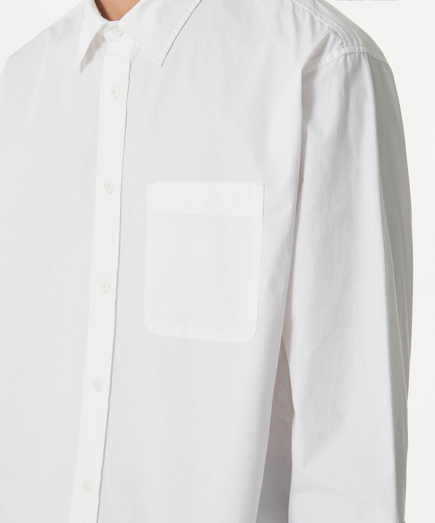 MUSINSA STANDARD Relaxed Washed Poplin Shirt [White]