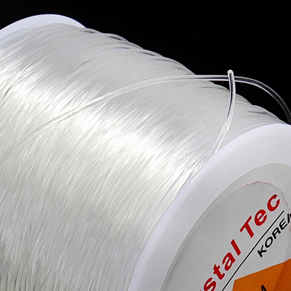 1 Roll Round Transparent Fish Wire Elastic Wire Crystal Line DIY Beaded Elastic Rope Jewelry Accessories Wholesale