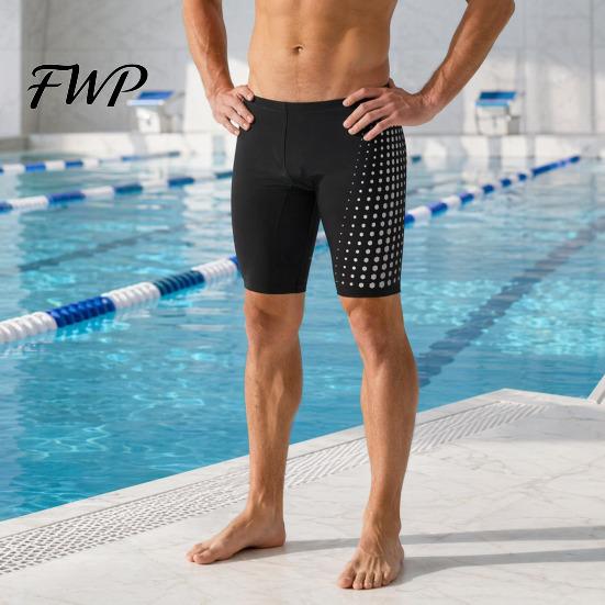 Racing Training Swimming Trunks Professional Men Swim Jammers, Athletic Competitive Shorts Shorts, Quick-Drying Swimsuit Swimwear