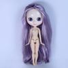 Кукла ICY DBS Blyth, белая кожа, разноцветные волосы, глянцевое матовое лицо, нюд, шарнирное тело, игрушка для девочки, подарок