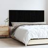 824847 vidaXL Wall-mounted Headboard Black 147x3x60 Cm Solid Pine Wood