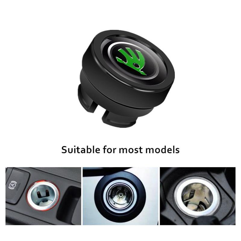 Car Cigarette Lighter Socket Dust Cover Dustproof Plug Cap Anti Dust Moistureproof Interior Protective Accessories For Skoda RK5